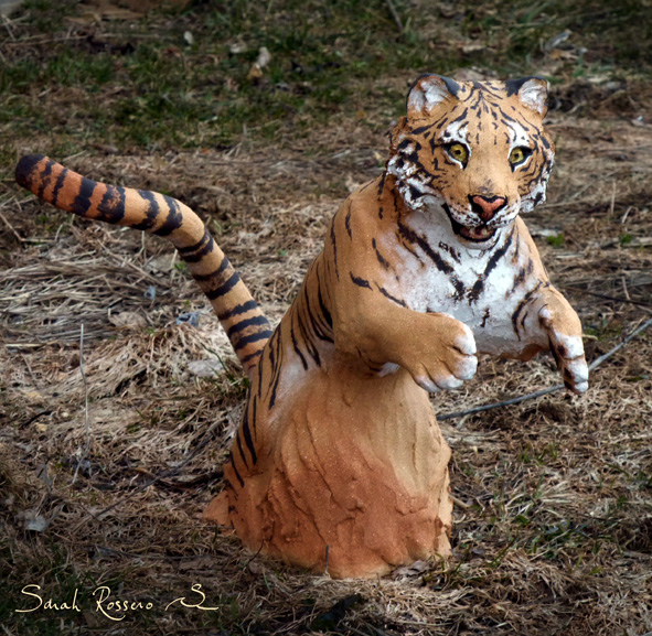 Tigre bondissant